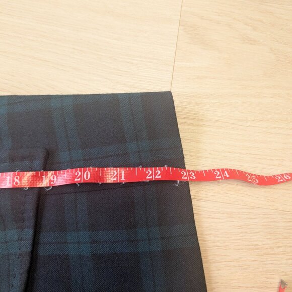 PETITE Plaid and Velour Blazer - Blue and Green - Picture 4 of 6